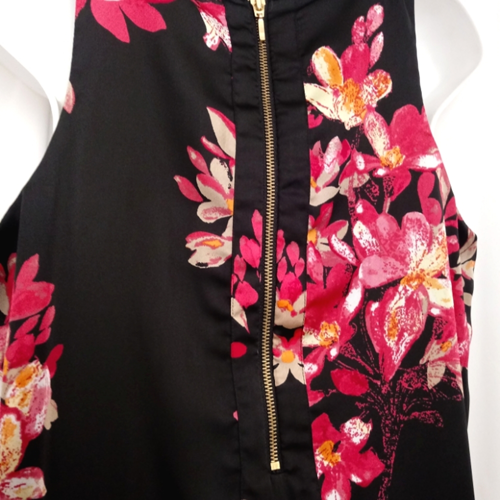 Dana Buchman Tropical Floral Sleeveless Sheath Dress - Picture 3 of 7